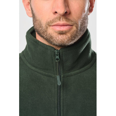 Full zip microfleece jacket man